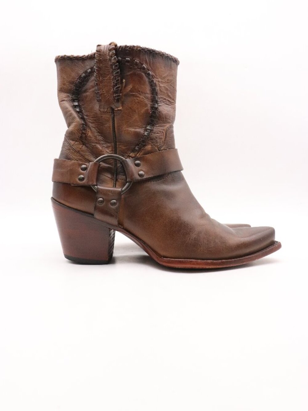 Idyllwind Stomp Western Equestrian Harness Boots Women's 9 B Brown Leather